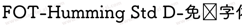 FOT-Humming Std D字体转换
